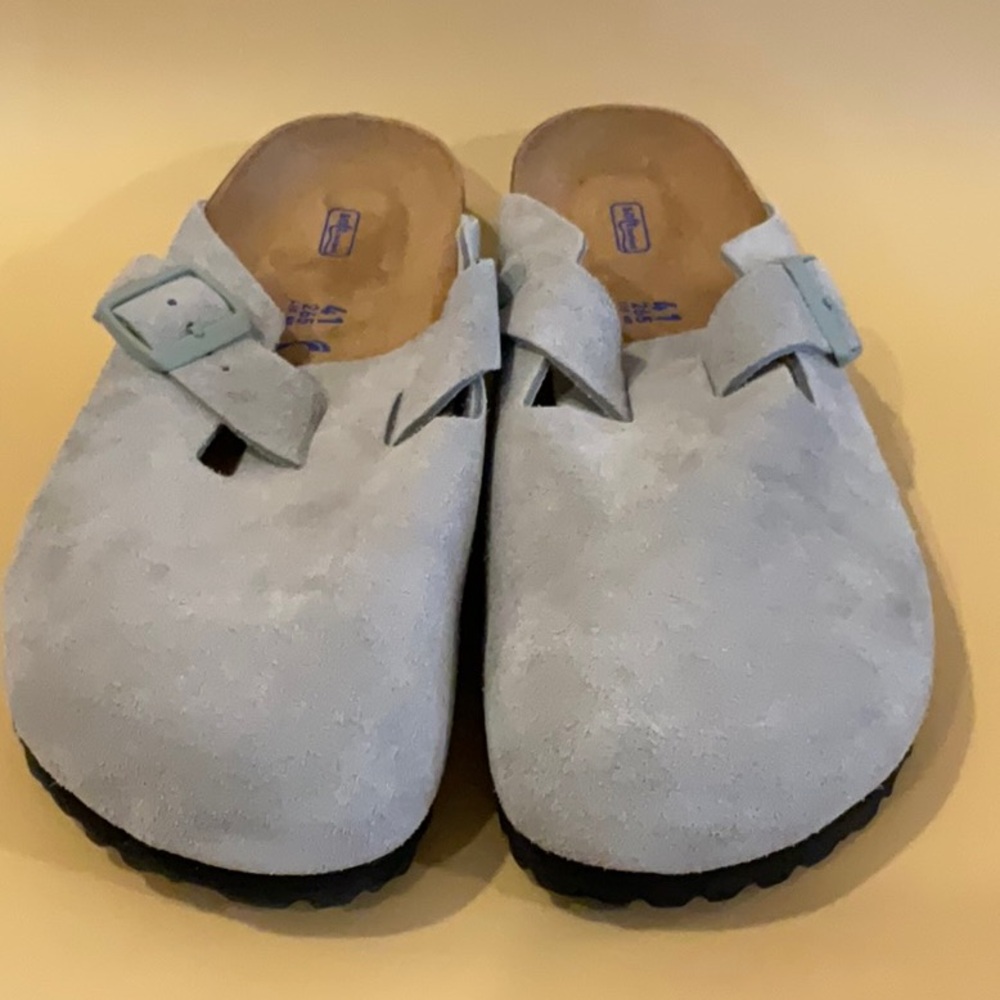 Birkenstock Boston Clogs in Pure Sage - Picture 7 of 10